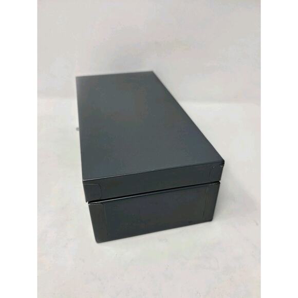 Mid Century Metal Money Box Vintage Grey Mold Master 10x5x3 No Key - Picture 6 of 13